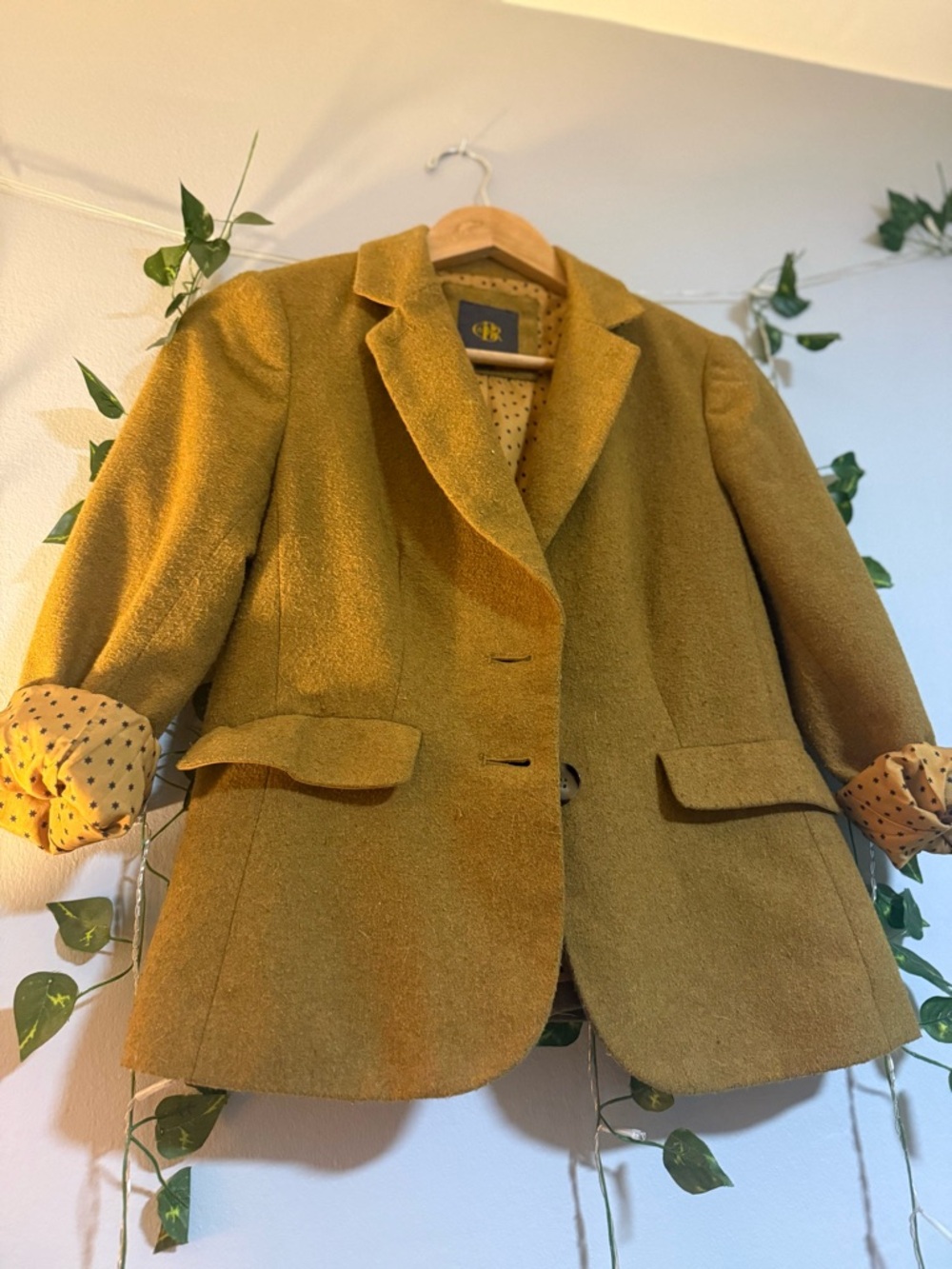 Vintage Wool Womens Blazer Lightweight Jacket - Picture 5 of 5